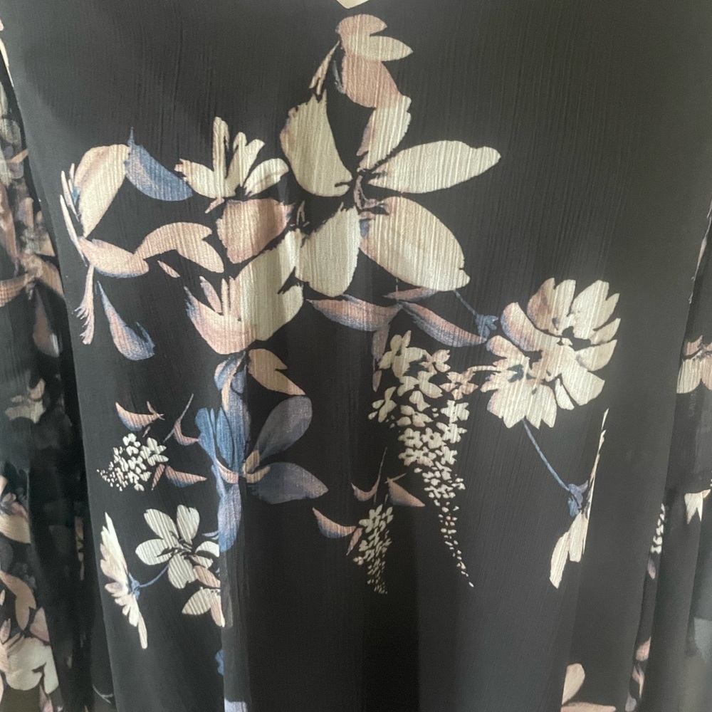 Calvin Klein Black Floral Women's Dress - Picture 4 of 9